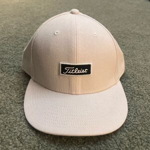 Titleist Charleston Wool Adjustable Golf SnapBack Hat White